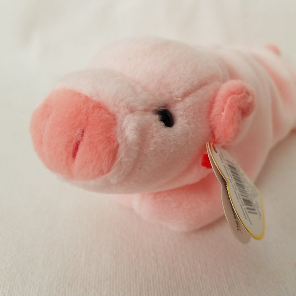 TY Squealer the Pig, VTG Retired, Plush Stuffed Animal